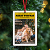 Custom Photo Merry Woofmas Wood Ornament - Gift For Dog Lovers HO82 903362
