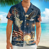 Personalized 4th of July 250th Anniversary Eagle American Flag Hawaiian Shirt LM32 669231