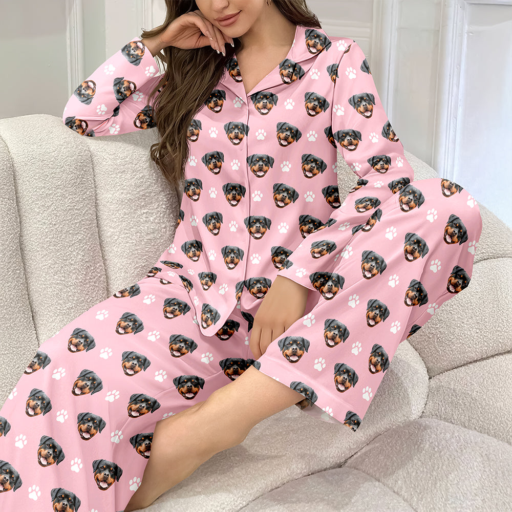 Custom Pet Photo Christmas Pajamas for Pet Lovers TH10 170747