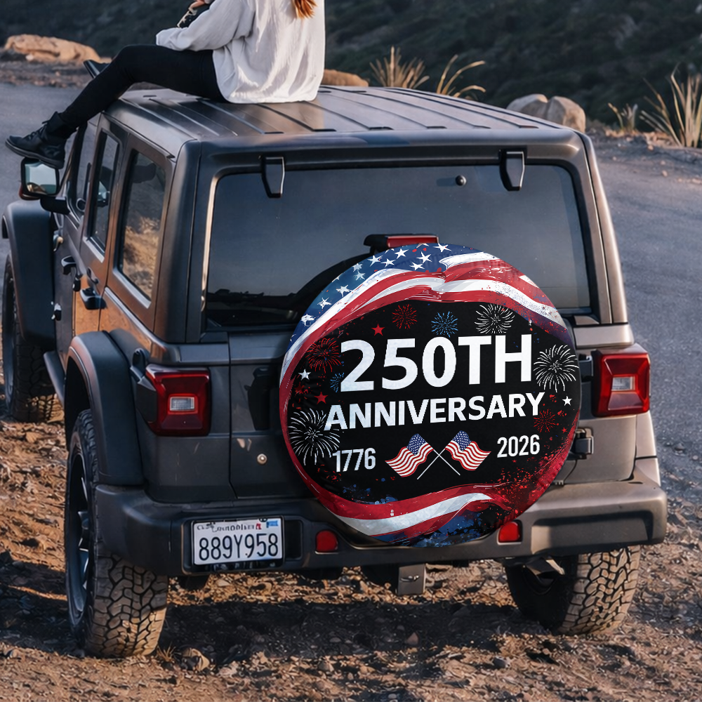250th Anniversary 1776-2026 America Tire Cover Gift for Family HA75 920660