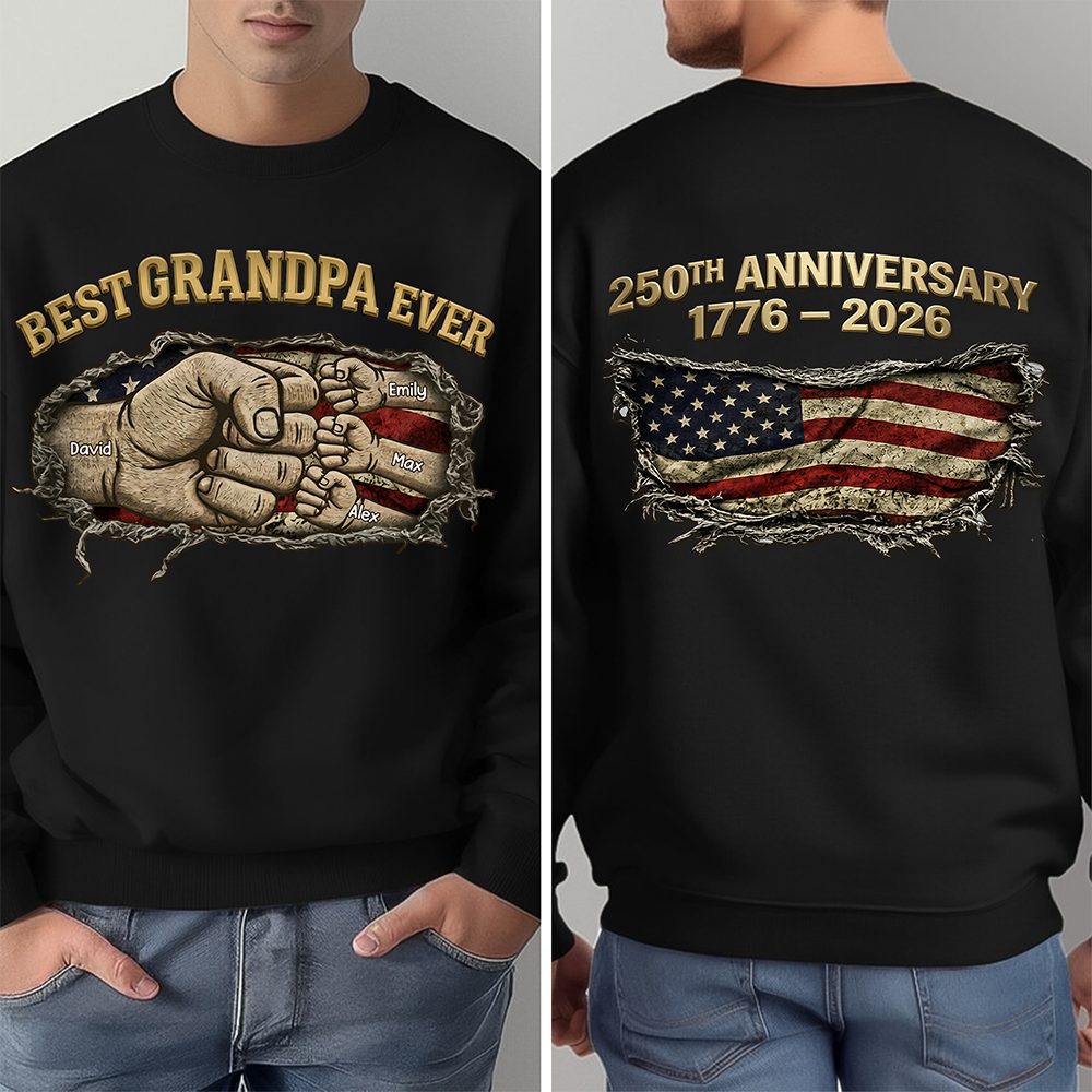 Proud 250th Anniversary Dad Back & Font Shirt Best Dad Ever Dark Shirt CH07 911020