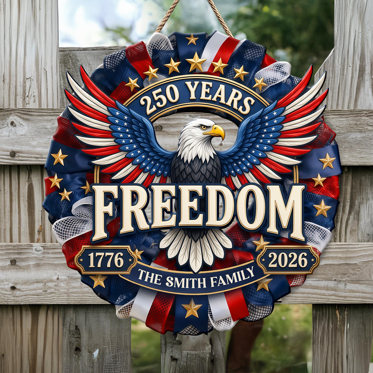 America 250 Years of Freedom 1776–2026 Anniversary Door Sign HA75 920762
