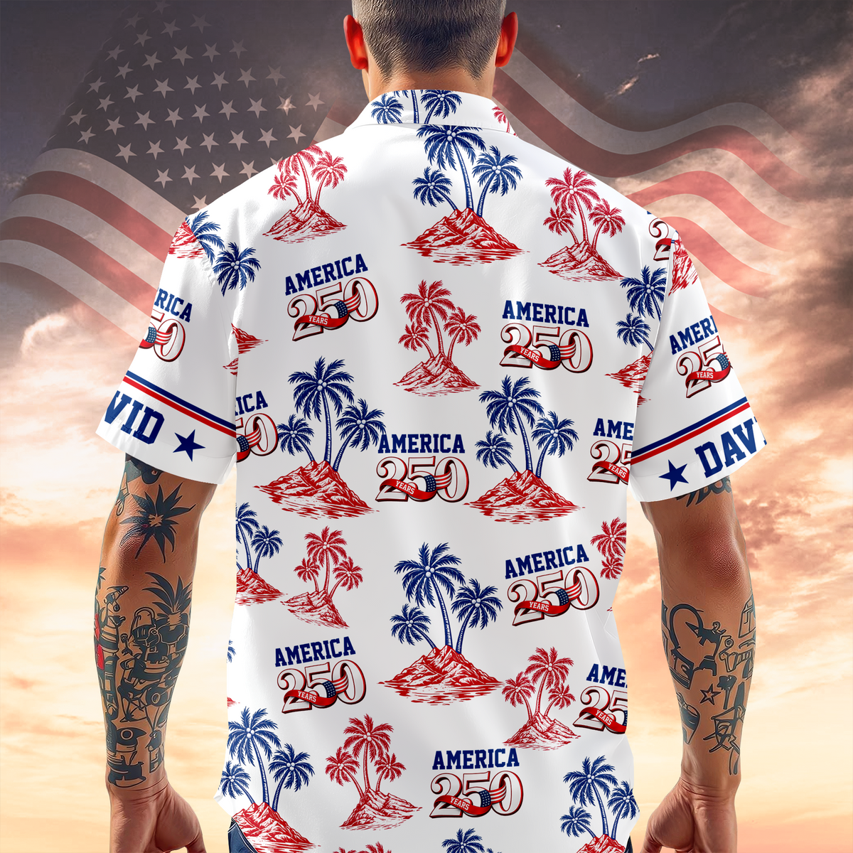 Custom Name America 250 Years Anniversary Hawaii Shirt TH10 898601