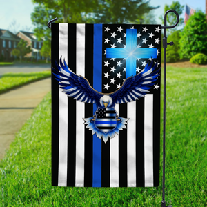 Custom American Flag With Family Name  - Personalized Garden Flag LM32 897227