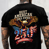 Personalized Best American Dad Ever Back & Front Dark Shirt CH07 911134