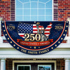 Custom Family Name 250 United States Of America 1776-2026 Non-Pleated Fan Flag CH07 911902