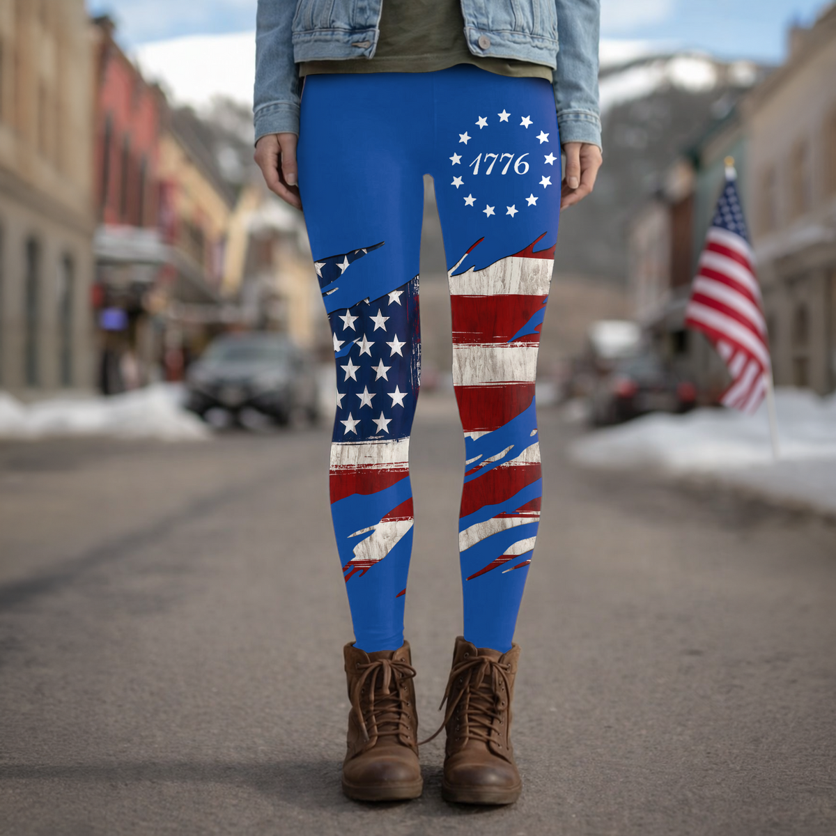 Personalized USA Flag 1776 Patriotic Legging HO82 902216