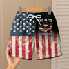 Patriotic 250th Anniversary God Bless America Eagle 1776–2026 Beach Short HA75 921044