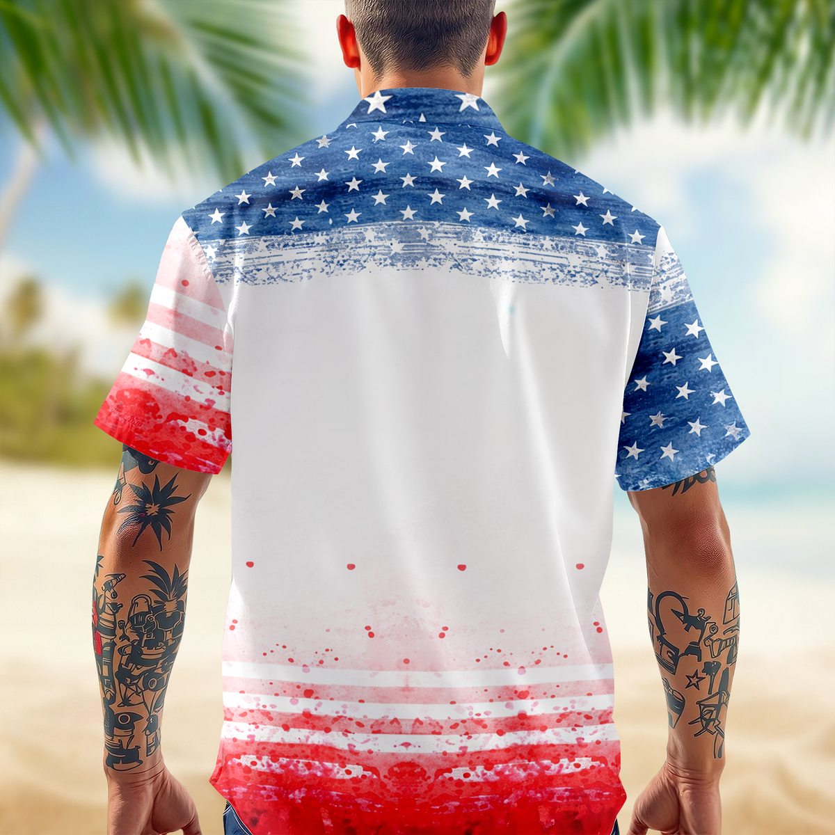 Personalized America Dog Dad Hawaii Shirt LM32 899111