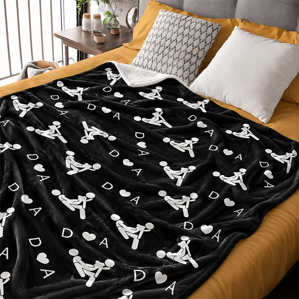 Personalized Funny Adult Couple Blanket Gift For Husband Wife, Anniversary HA75 919348