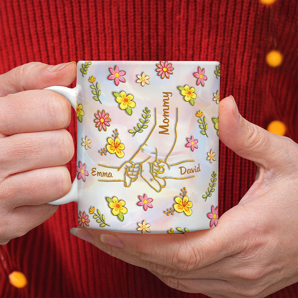 Personalized Name Mother's Day 3D Inflated Effect Mug Gifts For Mom, Grandma HA75 920710