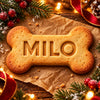 Custom Dog Bone Name Christmas Cookie Cutter & Stamp, Personalized Holiday Baking Gift For Pet Lovers CH07 181146