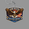 Personalized Patriotic 250th Anniversary God Bless America Eagle 1776–2026 Acrylic Keychain HA75 921020