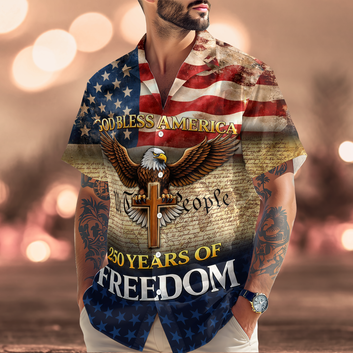 God Bless America - America 250 Years of Freedom Hawaii Shirt CH07 910492