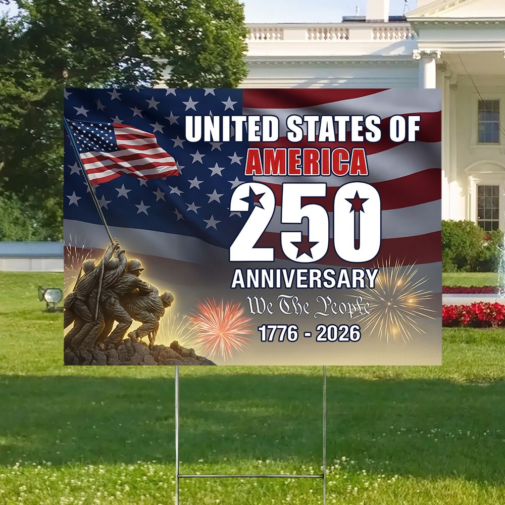 250 Years of America 1776 2026 We The People Patriotic Yard Sign CH07 896974