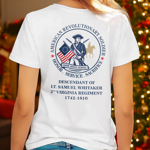 Custom Descendant Of A Patriot - Honor, Service Sacrifice Bright Backside Shirt LM32 895547