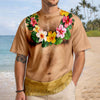 Personalized Men Hawaiian Abs Muscle, Hairy Body Funny 3D Shirt HA75 921838
