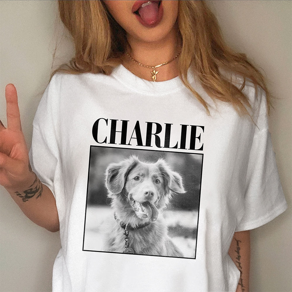 Custom Photo and Name Dog Pet Comfort Shirt Gift For Dog Pet Lovers HA75 897272