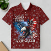 Personalized 250th Anniversary Eagle Patriotic American Polo Shirt TH10 169539