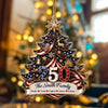 Personalized Family Christmas Tree 250 Acrylic Ornament Patriotic Christmas Gift CH07 180328