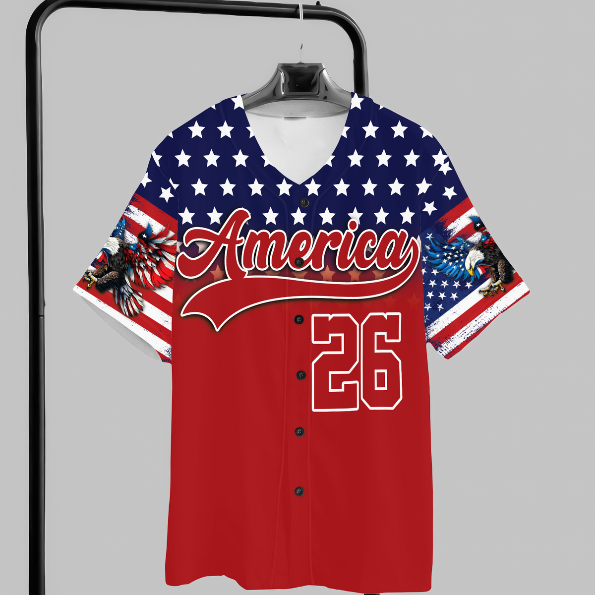 Personalized Patriotic Eagle 1776-2026 Jersey Shirt LM32 899713