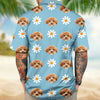 Custom Face Photo With Icon Hawaii shirt Gift For Dog Lovers CH07 911014