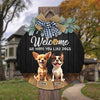 Custom Cute 3D Dog Welcome Home We Hope You Like Dogs Door Sign LM32 897257