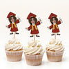 Custom Funny Face Class of 2026 Graduation Cupcake Toppers, Personalized Grad Party Decor CH07 896786