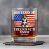Custom Photo 250 Years Of Freedom With Dog Cat Pet Whiskey Glass HA75 920298