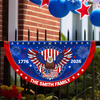 Personalized Family Name 1776-2026 250 Years Birthday America Non-Pleated Fan Flag HA75 920184