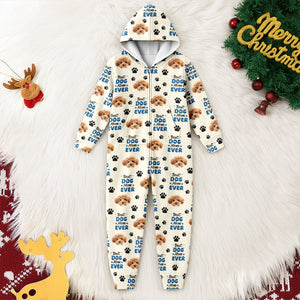 Custom Photo Best Dog Mom Dog Dad Ever Personalized Onesie Pajamas CH07 896632