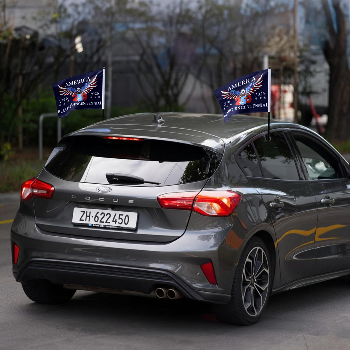 250 Years America Semiquincentennial Car Flag HA75 898864