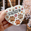 You Left Paw Prints On My Heart 3D Inflated Effect Heart Shaped Ceramic Ornament Personalized Gift HA75 897182
