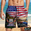 Custom Car Photo 100 Years Of Route 66 Beach Short Personalized America 250th Anniversary Gift CH07 910520