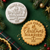 Personalized Our First Christmas Married Cookie Stamp HA75 922218
