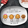Personalized Family Cookie Characters Platter, Favorite Cookies Holiday Gift TH10 171545