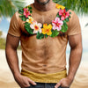 Personalized Men Hawaiian Abs Muscle, Hairy Body Funny 3D Shirt HA75 921838