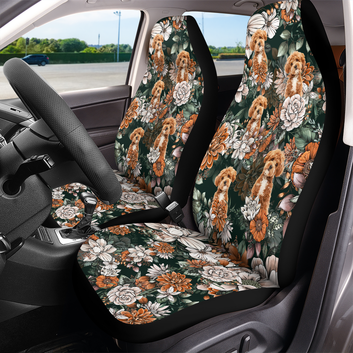 Custom Photo Floral Aloha Pattern Hawaiian Car Seat Cover HO82 902394