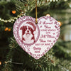 Custom Photo Once By My Side Forever In My Heart Memorial Heart Shaped Ceramic Ornament HA75 919194