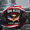 Patriotic 250th Anniversary God Bless America Eagle 1776–2026 Tire Cover Gift for Family HA75 920508