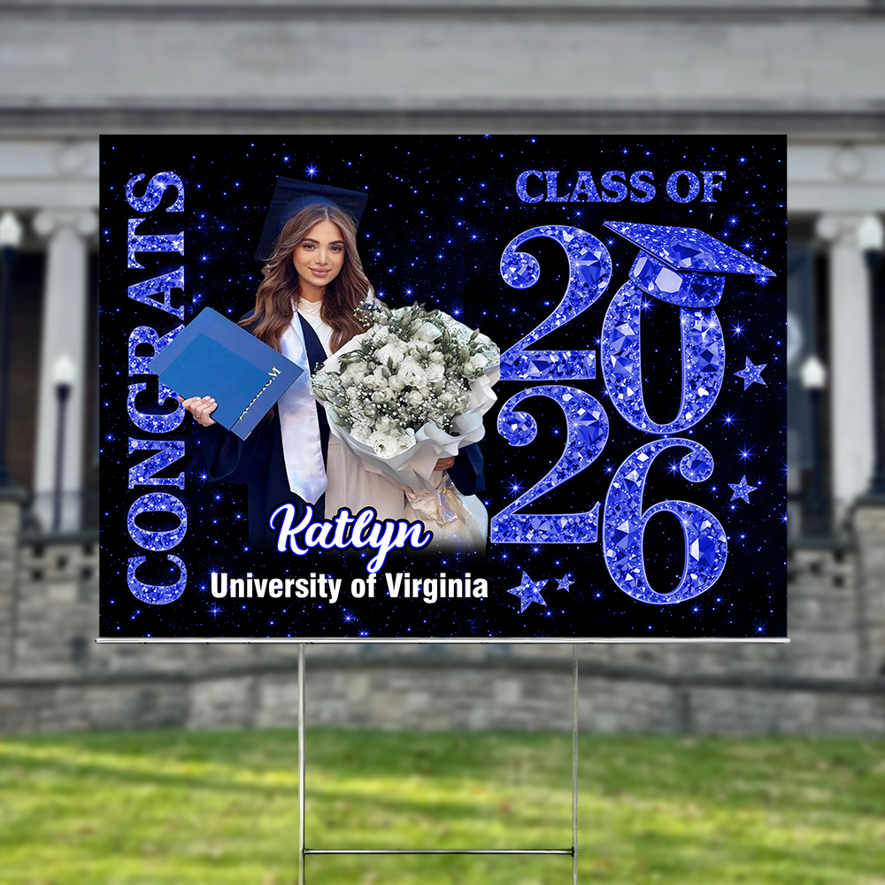Personalized Congrats Graduate Class Of 2026 Yard Sign HO82 901344