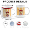 Custom Pet Portrait Watercolor Two-Tone Enamel Mug - Gift For Pet Lovers CH07 180078