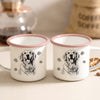 Custom Dog Line Enamel Mug 12oz Two-Tone Enamel Mug CH07 911962