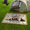 Personalized Family Name Tropical Summer Camping Patio Rug, Patio Mat LM32 893745