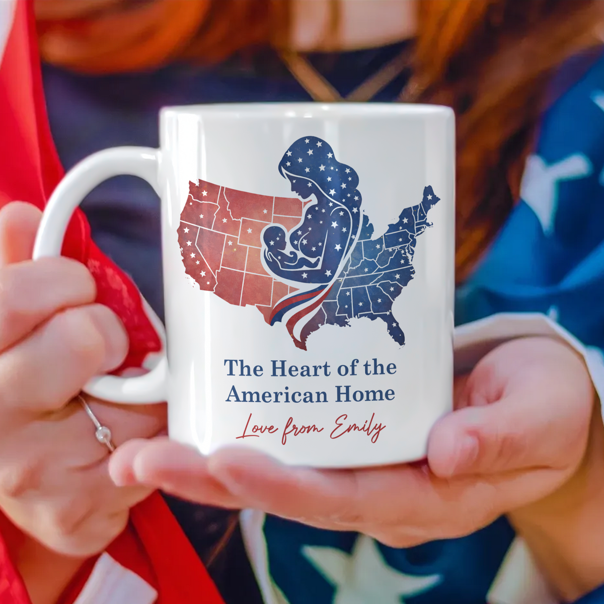 Custom Name The Heart Of The American Home White Mug LM32 897857