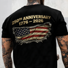 Proud 250th Anniversary Dad Back & Font Shirt Best Dad Ever Dark Shirt CH07 911020