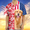 Custom Dog Cat Photo With American Flag Hawaii Shirt Gift for Pet Lovers TH10 169357
