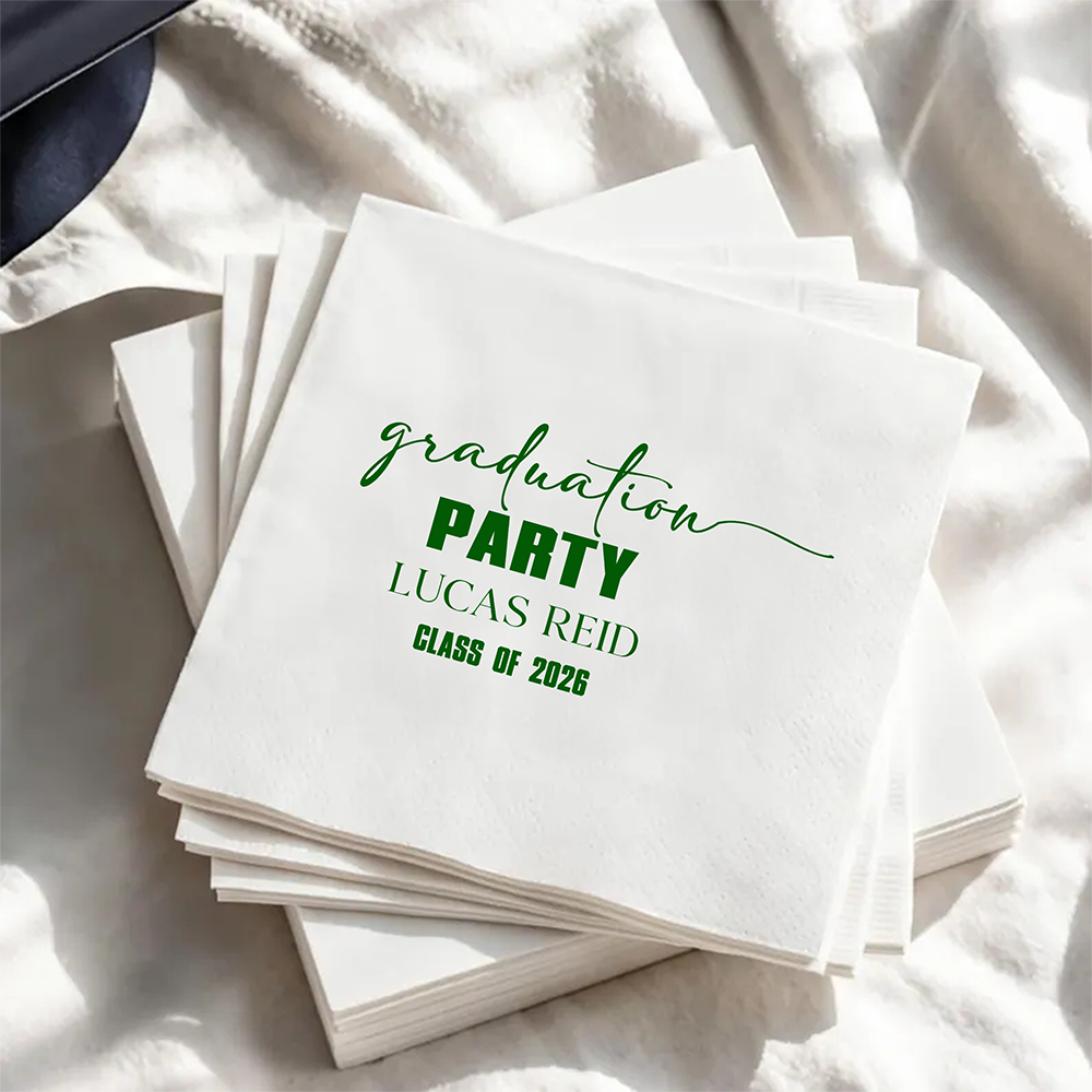 Custom Name Class Of 2026 Napkins For Graduation Party TH10 169653