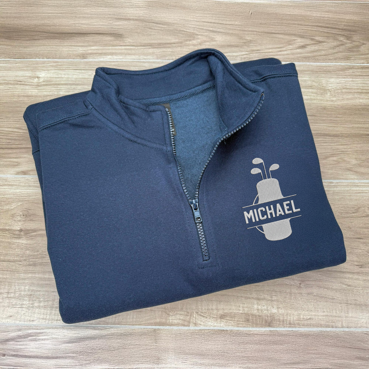 Personalized Name Embroidered Golf Quarter Zip Sweater, Unique Golf Enthusiast Gift, Golfers and Coaches Gift HA75 898618