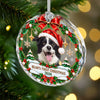 Custom Dog Cat Photo First Christmas Glass Ornament Gift For Pet Lovers HA75 919170